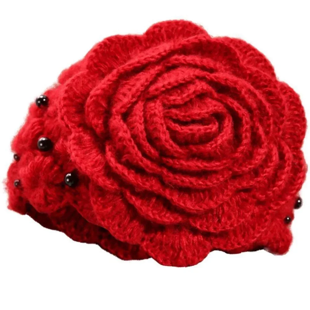 Rose Donna Floral Crochet Hat | Retro Vintage Style - Picture 6 of 6